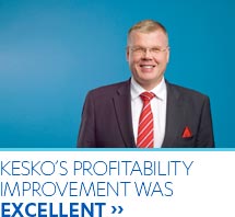 Kesko's profitability improvement was excellent