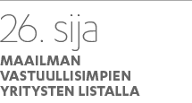 26 sija maailman vastuullisimpien yritysten listalla