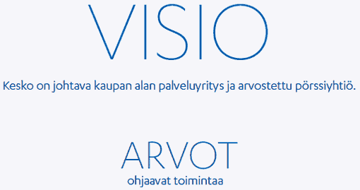 Visio ja arvot